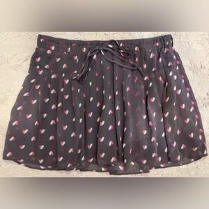 American Eagle Outfitters heart print skirt in size M